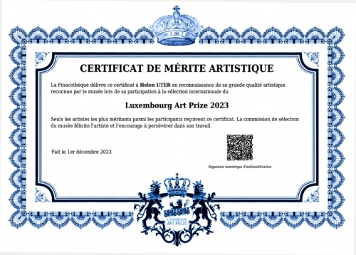 certificat luxembourg art prize