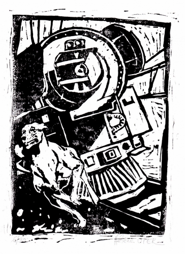 linogravure,chiens